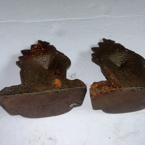 Vintage Pair Of Cast Iron Spanish Galleon Bookends 4.5” By 3.5” - Picture 5 of 5