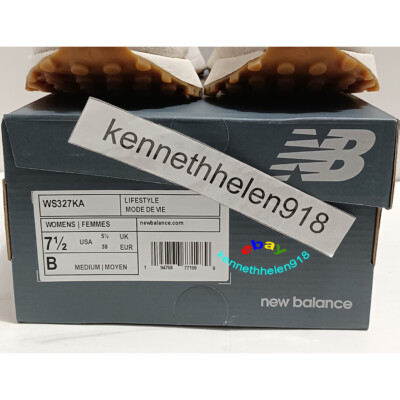 NEW BALANCE 327 ATHLETIC SHOES WS327KA IVORY WHITE BURGUNDY WOMENS