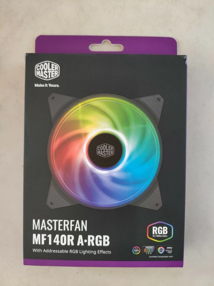 CoolerMaster MasterFan MF140R ARGB SILENT Cooling Case 140mm Fan Hybrid 4-Pin - Image 4 of 4