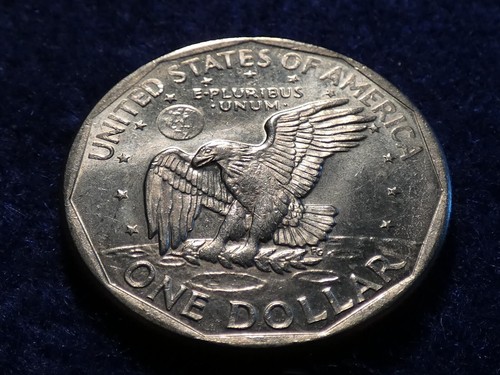 Mint Error 1979-S Susan B Anthony Dollar Coin Strike Thru Grease Error! #3124 - Picture 3 of 15