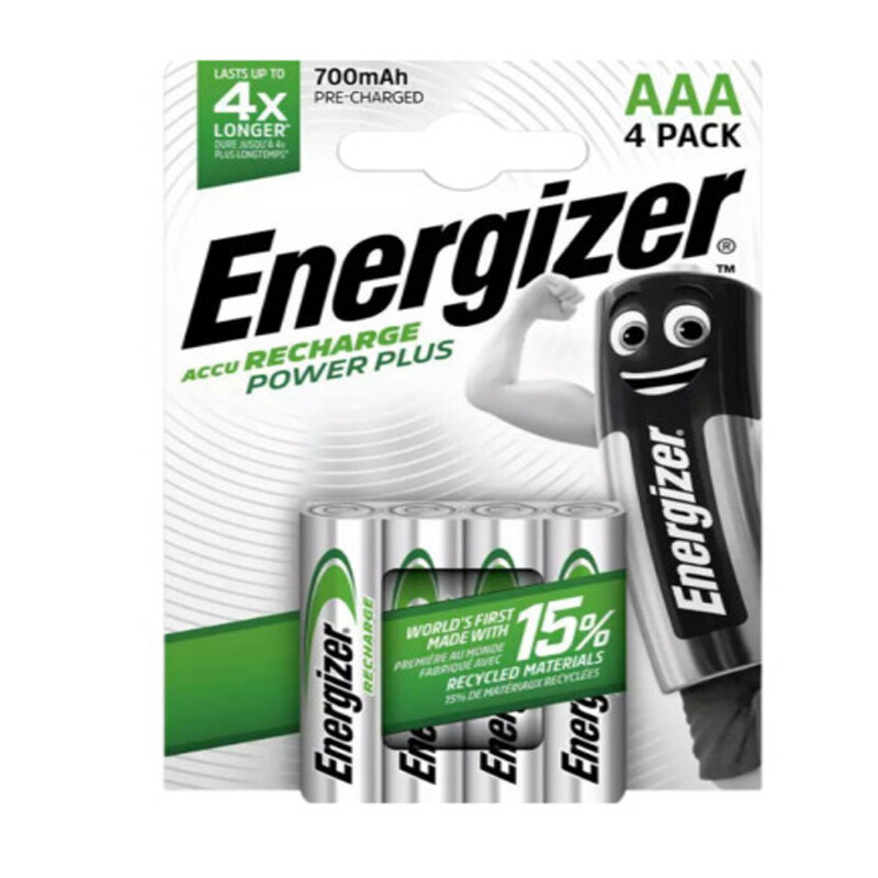 4X Energizer Rechargeable AAA batteries Recharge 800mAh For Flashlight Lot-image
