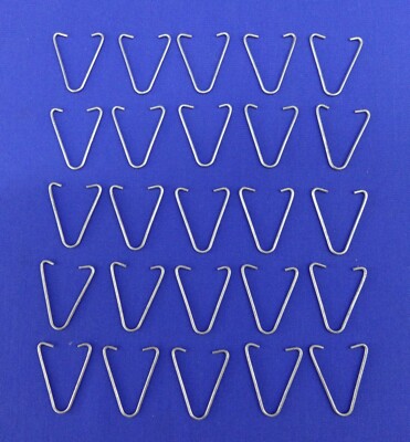 25 Qty Drop Grid Ceiling Wire V Clips Hanger Suspended Tile Grid Track Hooks