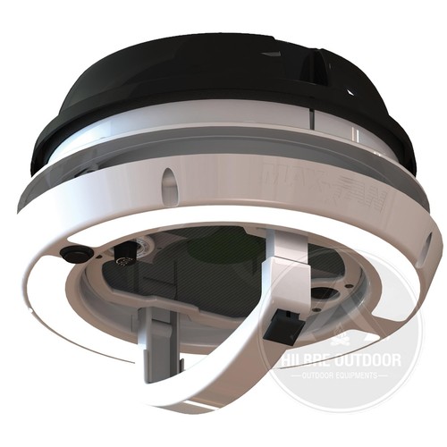 MAXXAIR MAXXFAN PLUS LED DOMO VENTILACIÓN NEGRO 12V CÁMPER AUTOCARAVANA PARED TECHO - Imagen 2 de 6