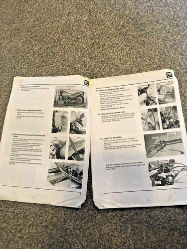 Honda CB250 Nighthawk Dealer set-up instruction manual 1992 - Picture 3 of 3