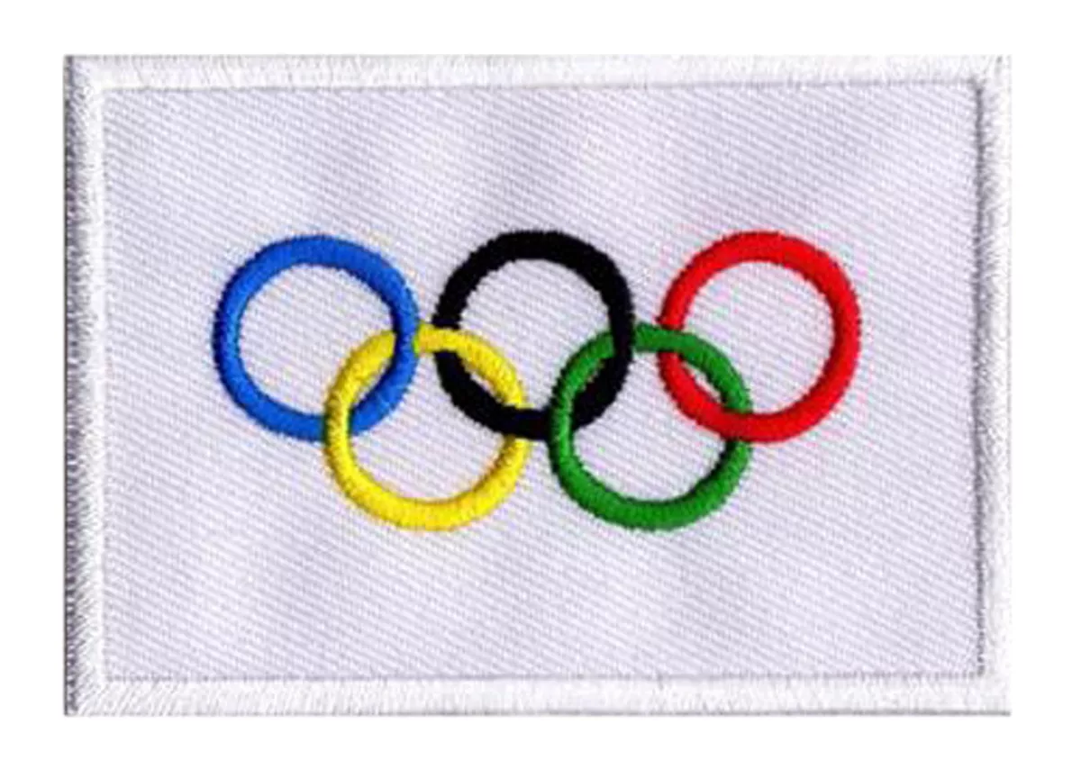 Ecusson patche drapeau patch Jeux Olympiques olympique JO 70 x