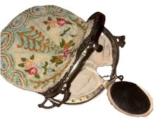 Christiana vintage beaded purse with filigree and chain strap GREAT CONDITION