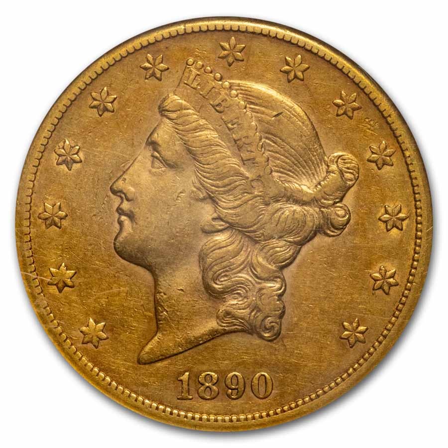 1890-CC $20 Liberty Gold Double Eagle AU-55 NGC | eBay