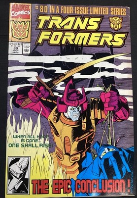 Transformers #80 (Marvel Comics 1991) W/ Toploader