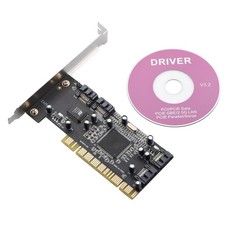 New 4 Port SATA PCI Expansion Card PCI To SATA Adapter Card RAID 5