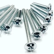 M4 / 4mm DOOR HANDLE SCREWS BOLTS 12MM LENGTHS KITCHEN DOOR / DRAWER KNOB