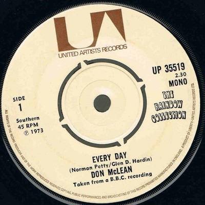 Don McLean - Every Day - Used Vinyl Record 7 - G12170z