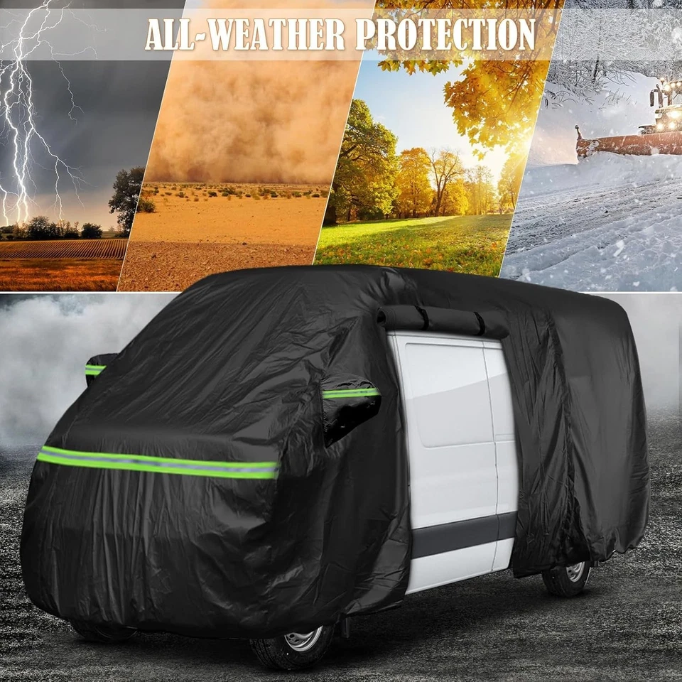 For Mercedes-Benz Sprinter 144 WB High Roof Van 2002-2023 Waterproof Car Cover Foto 4 de 4