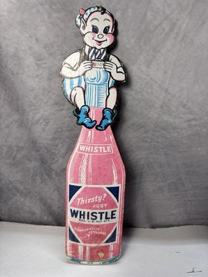 Whistle Soda ''Thirsty Just Whistle'' DS Advertising Sign GJ-51