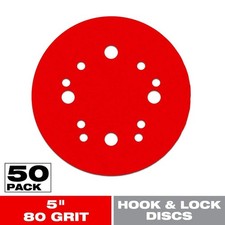 Diablo 5 In. 80-grit Hook And Lock Ros Sanding Discs
