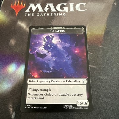 MTG Galactus / Squirrel Double-Sided Token Marvel Super Heroes 8/14. Nm