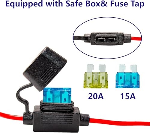 10AWG 2FT Charger Cable, SAE to O Ring Terminal Quick Disconnect 10awg2ft