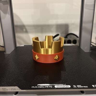 Clash Royale Red And Gold Crown (3D Printed)