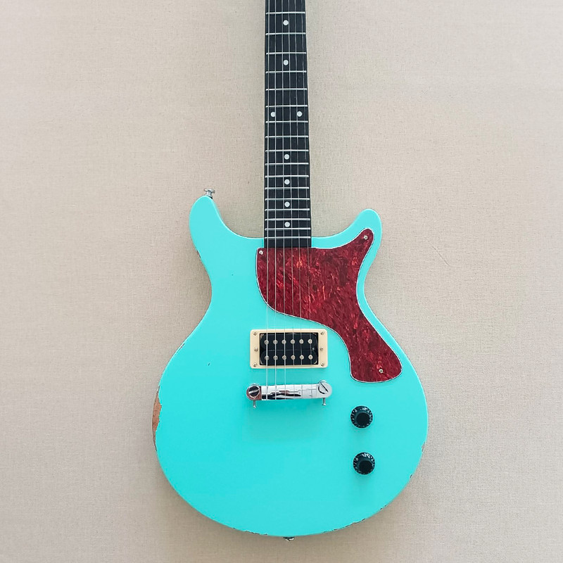 L P Electric Guitar Mahogany Body Rosewood FB Turtle Pickguard  Double Cutaway