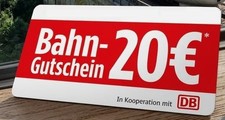 20 Euro Rabatt Gutschein DB Deutsche BahnTicket eCoupon bis 1.12. MFW 49,99 EUR