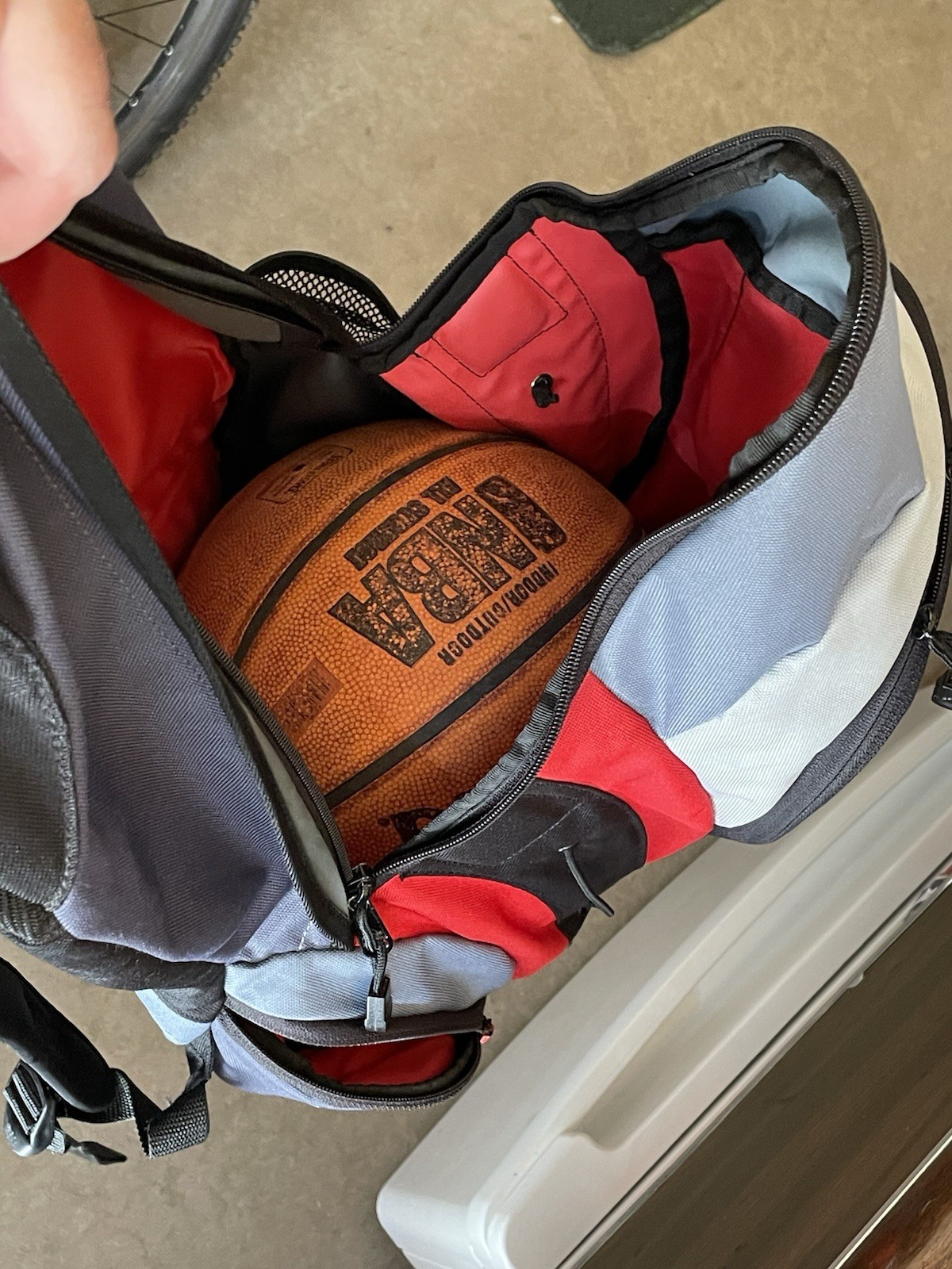 Adidas Red Black Gray Backpack Multiple Pocket 19… - image 17