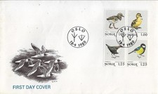 1983 NORWAY BIRDS  ON SUPERB FDC