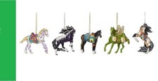 PAINTED PONIES - 2023 Collector's Set of 5 Ornaments - Free Shipping USE COUPON