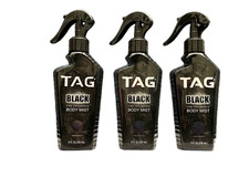 Lot of 3 Tag BLACK MIDNIGHT Fine Fragrance Body Mist 8oz Pack of 3 