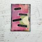 ACEO Original Art Card Mixed Media Collage "Live Fully" — photo 1