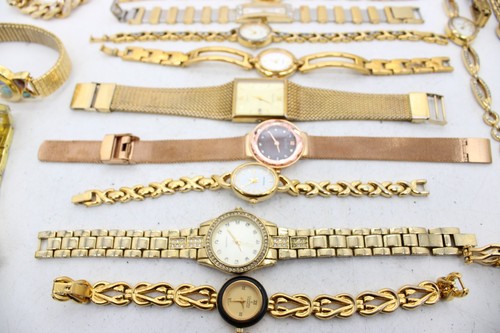 A x25 Vintage Quartz Ladies Gold Tone Wristwatches Inc. Accurist, Sekonda, Timex - Picture 4 of 22