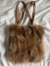 PelzTasche. HandTasche, Pelz Tasche,Echte Natural  Pelz , FELLTASCHE FUCHS