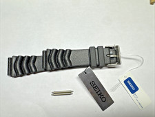 Genuine Seiko Diver Watch Band Strap SKX007 SKX009 22mm Black Rubber Z22 JDM