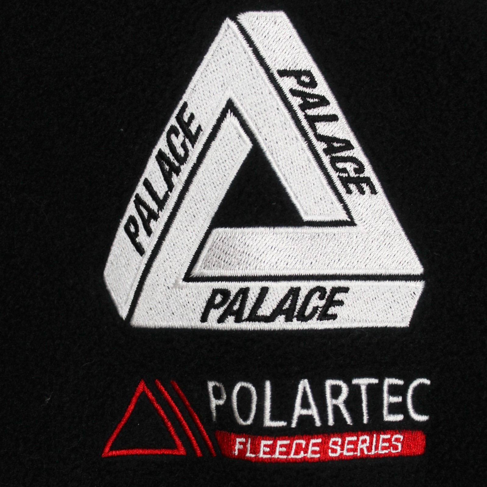 Palace Skateboards Black Polyester Embossed Polartec Duo Fleece Jacket L SS24 thumbnail 4