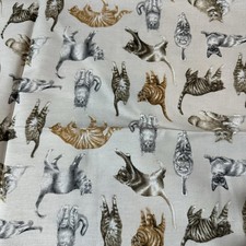 COTTON FABRIC Cat Robert Kaufman 16x43 t3