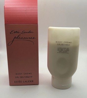 Estee Lauder PLEASURES Perfume BODY CREME CREAM 5oz/ 150m - Almost Full!