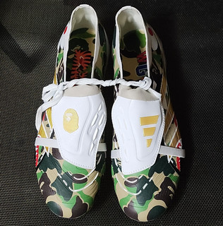adidas Predator A Bathing Ape Camo Football Cleats US 8 Medium Multi Color