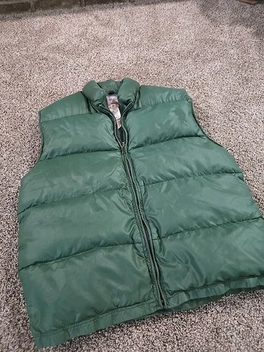Frostline Kit Vtg 70s DIY Forest Green Quilted Puffer Vest Mens Sz Med Gorpcore image 2