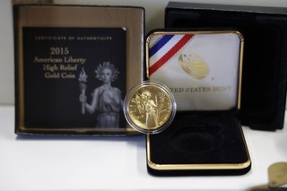 2015 W Gold $100 US High Relief 1 oz .9999 Fine Gem Coin w/ Box/Coa