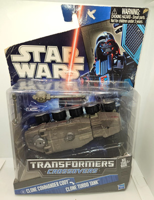 Transformers Crossovers 2010 Turbo Tank to Clone Commander Cody Canada Rare