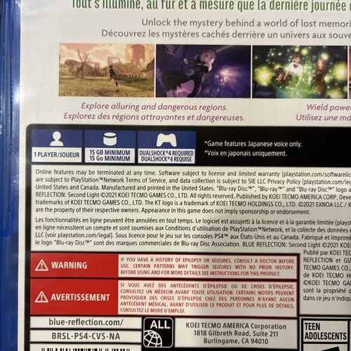 Blue Reflection : Second Light PS4 *Preowned *Tested - Picture 6 of 14