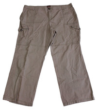 Merona Cargo Pants Women's Size 24W Beige Stretch Fit