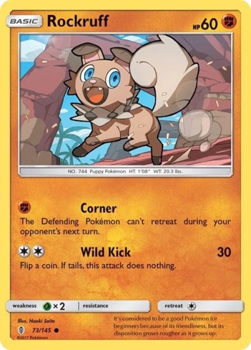 Rockruff - SGR 073 Pokemon - Light Play