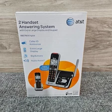 AT&T CRL82212 2 Handset Cordless Phone Answering System DECT 6.0 Tested