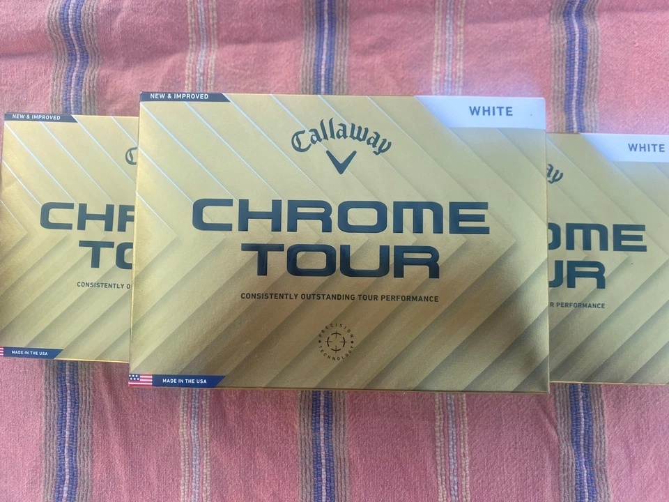 Pelotas de golf Callaway Chrome Tour 2024 - 3 docenas - blancas NUEVAS Foto 4 de 4