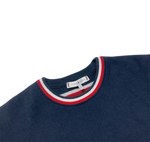 Tommy Hilfiger Pullover Sweatshirt Women’s Size XS Blue Long Sleeve Crew Neck - Picture 2 of 5