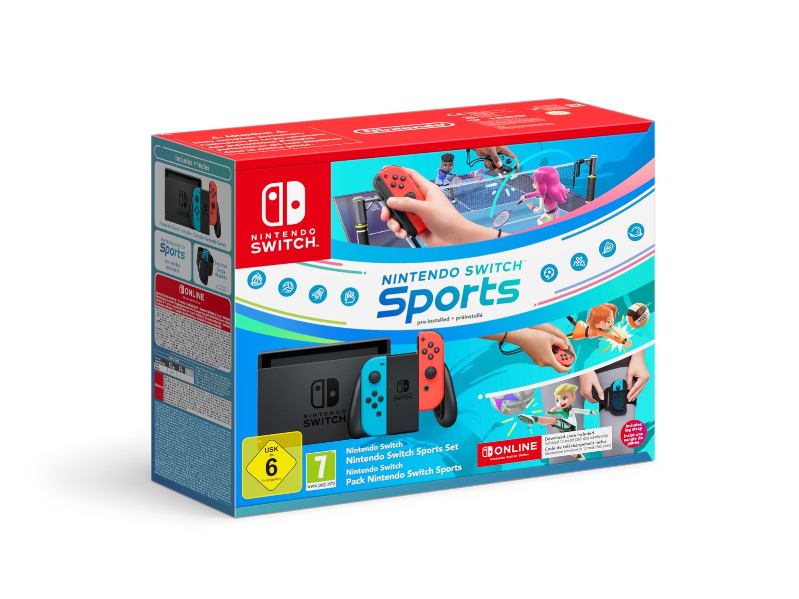 Nintendo Switch SWITCH HW 1.1 NEON SPORTS 12M НОВЫЙ