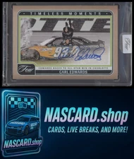2025 Panini Turn Four #TM-CES Carl Edwards Timeless Moments Holo Silver #/75