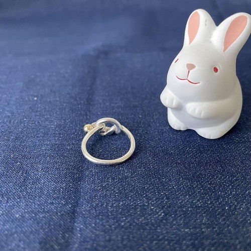 【TIFFANY&Co.】 Tiffany Love Knot Ring SV925 750 No. 11 - Picture 4 of 8