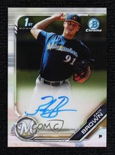 2019 Bowman Chrome Prospects Zack Brown #CPA-ZB Auto 0lj0