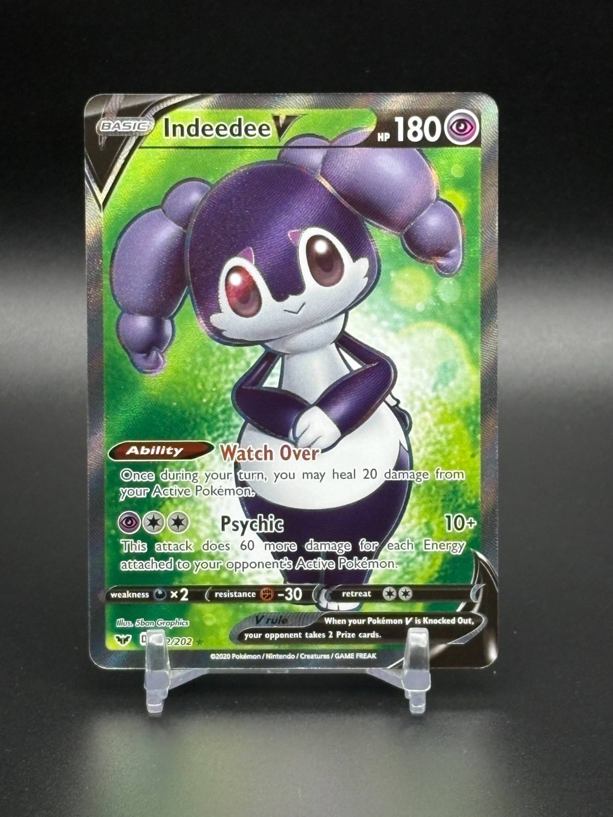 Indeedee V (Full Art) 192/202 Swsh01: Sword & Shield Holo