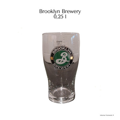 6x Brooklyn Brewery 0,25l Bier Glas mit Logo Sammler